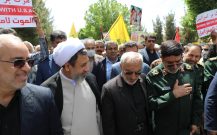 فریاد استکبار‌ستیزی مردم دیار کریمان در روز قدس / وعده در هم شکستگی صهونیسم در مسیر تحقق